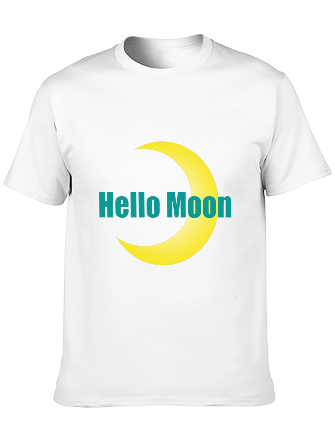 Hello Moon Graphic T-Shirt - Modern Style