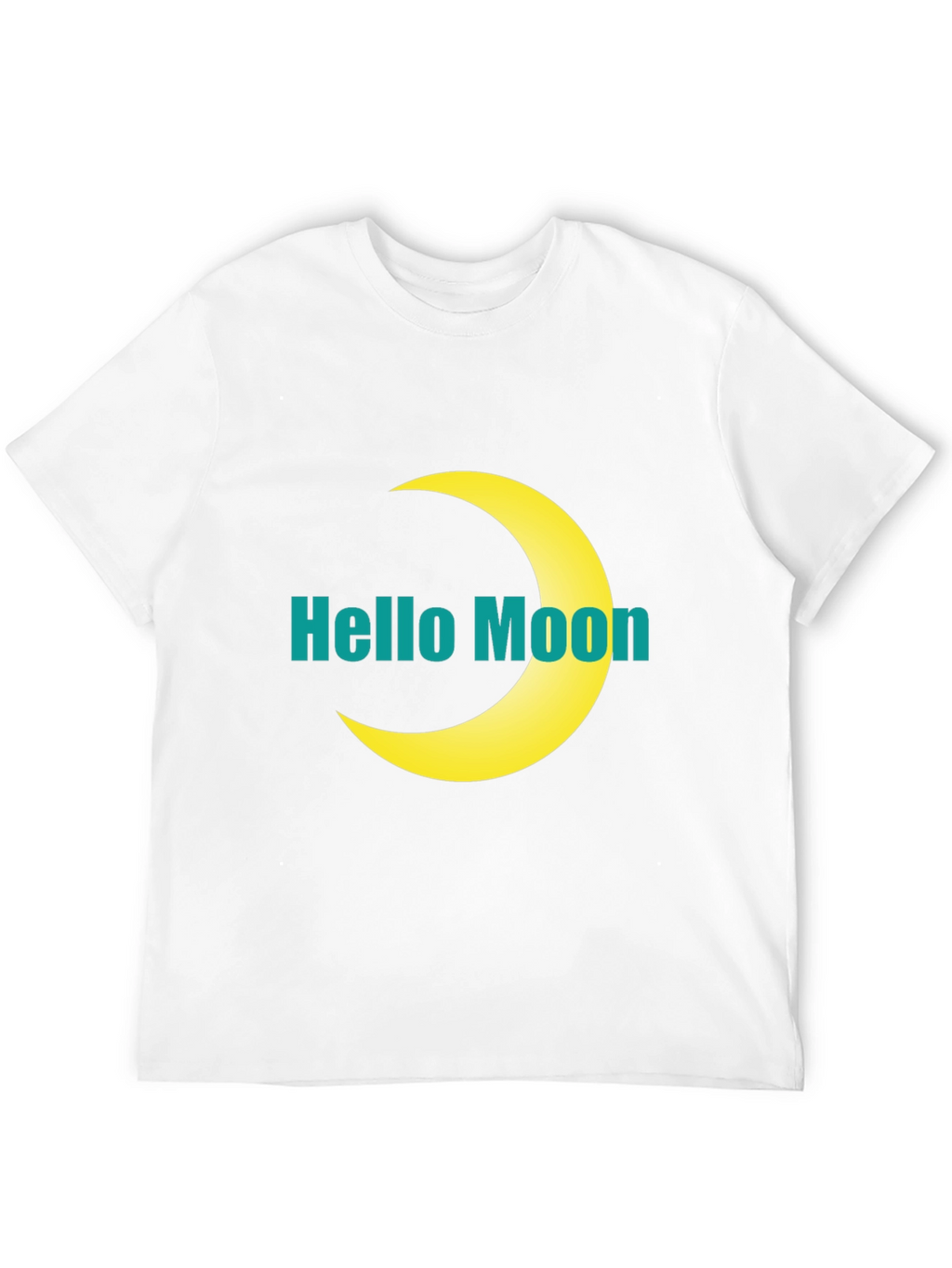 Hello Moon Graphic T-Shirt - Modern Style