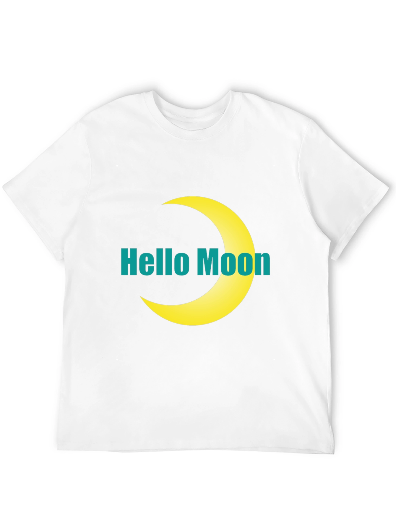 Hello Moon Graphic T-Shirt - Modern Style