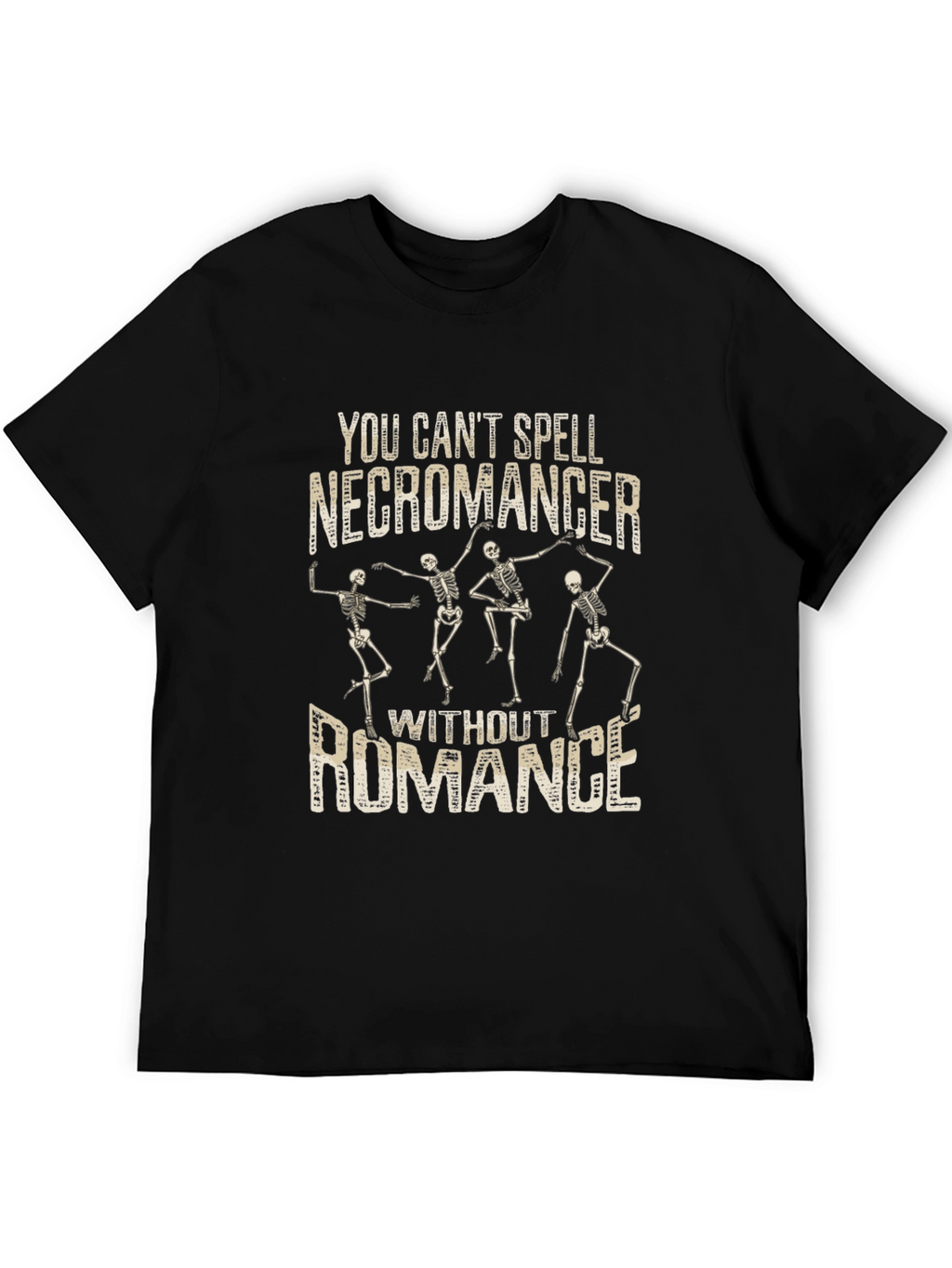 Necromancer Romance Graphic T-Shirt - Funny Skeleton Tee
