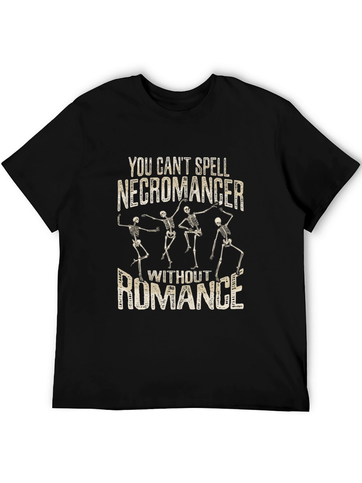 Necromancer Romance Graphic T-Shirt - Funny Skeleton Tee