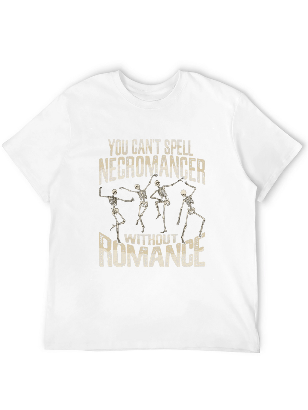 Necromancer Romance Graphic T-Shirt - Funny Skeleton Tee