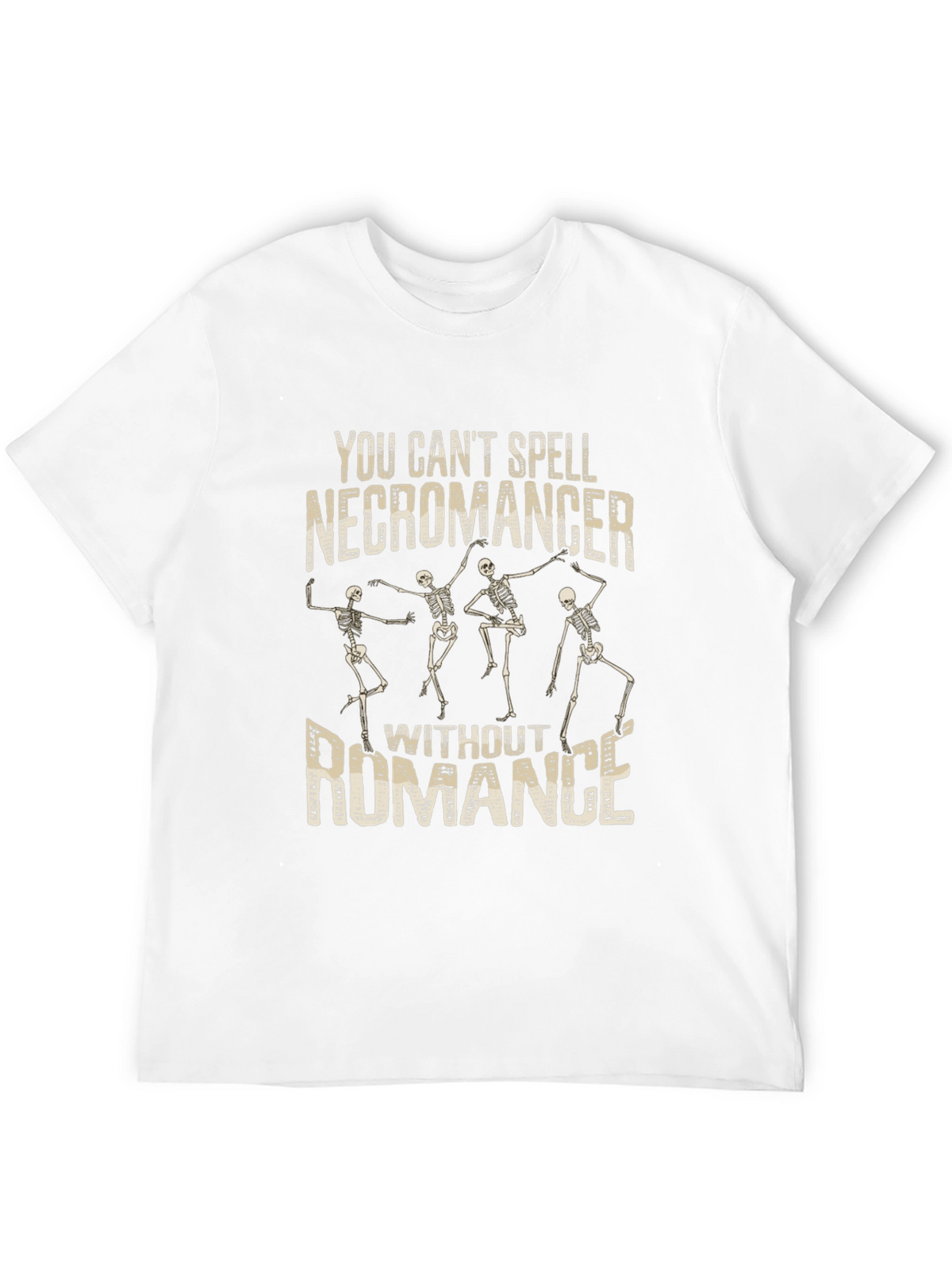 Necromancer Romance Graphic T-Shirt - Funny Skeleton Tee