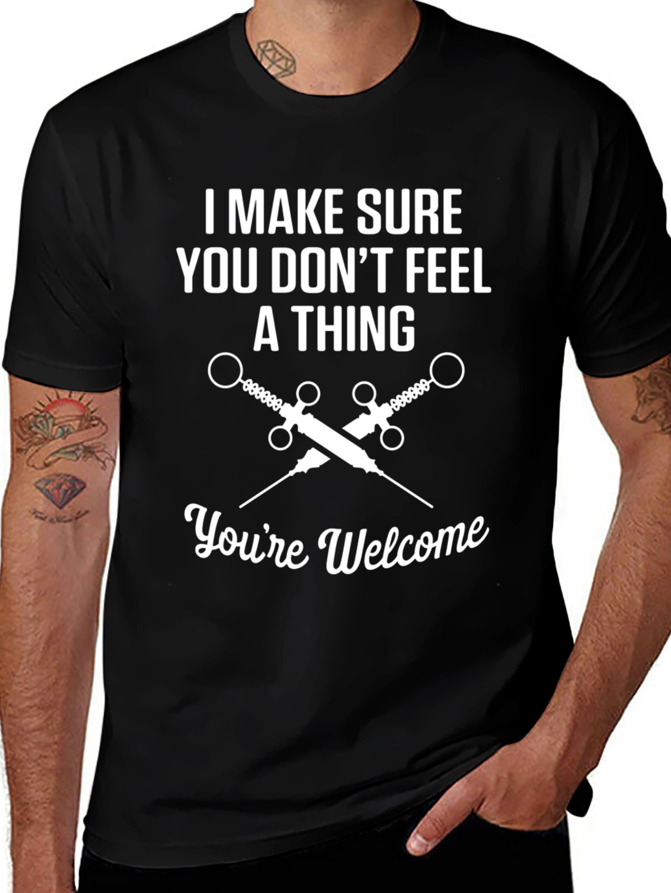 Dont Feel a Thing T-Shirt Funny Medical Tee