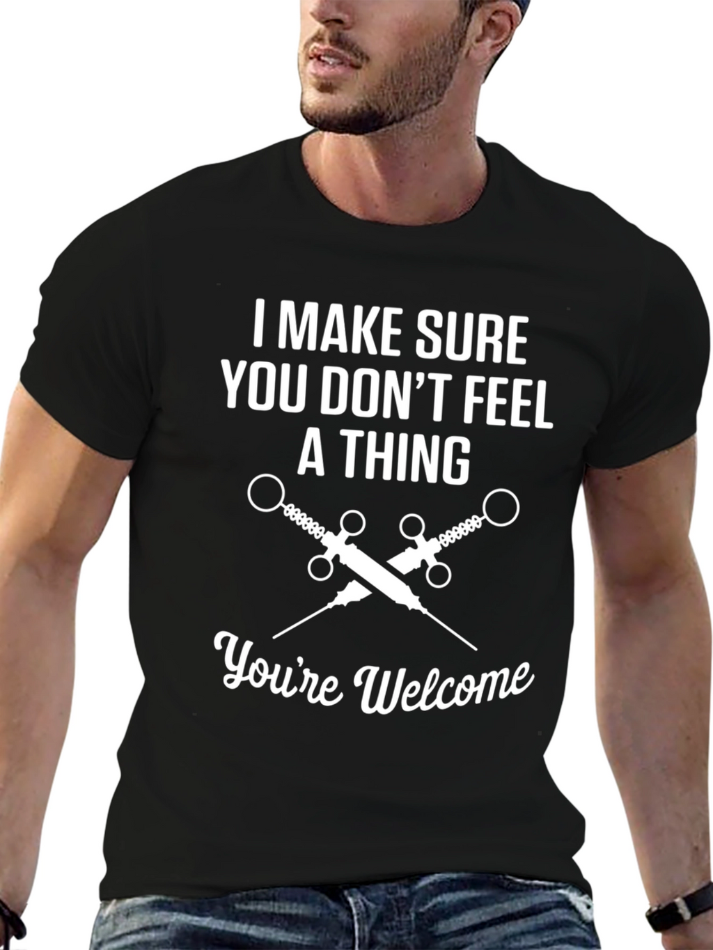 Dont Feel a Thing T-Shirt Funny Medical Tee