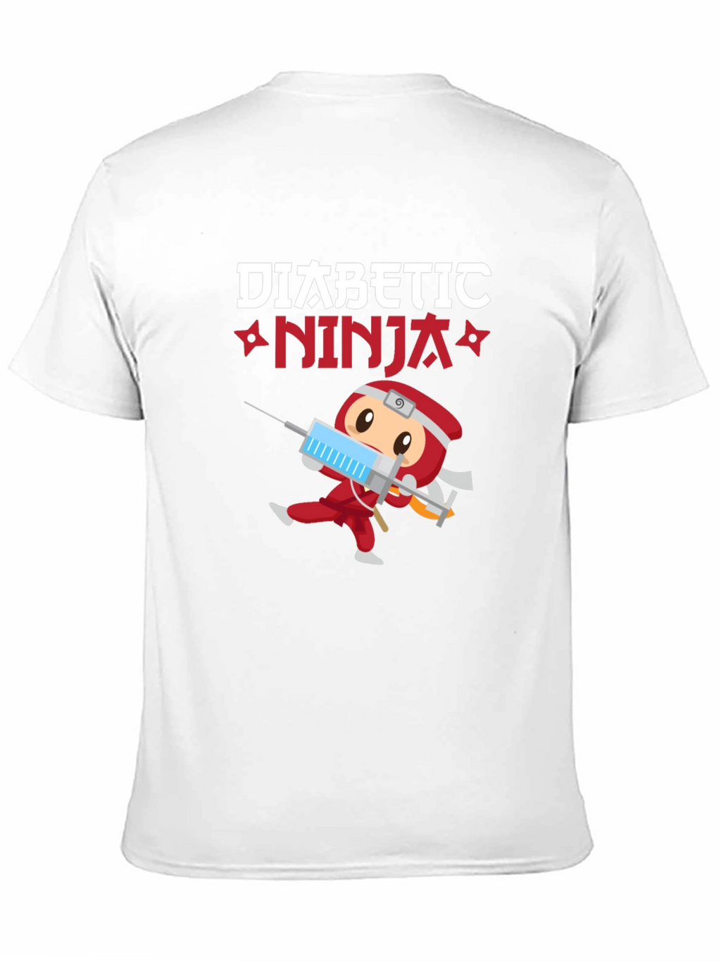 Diabetic Ninja T-Shirt - Cartoon Design