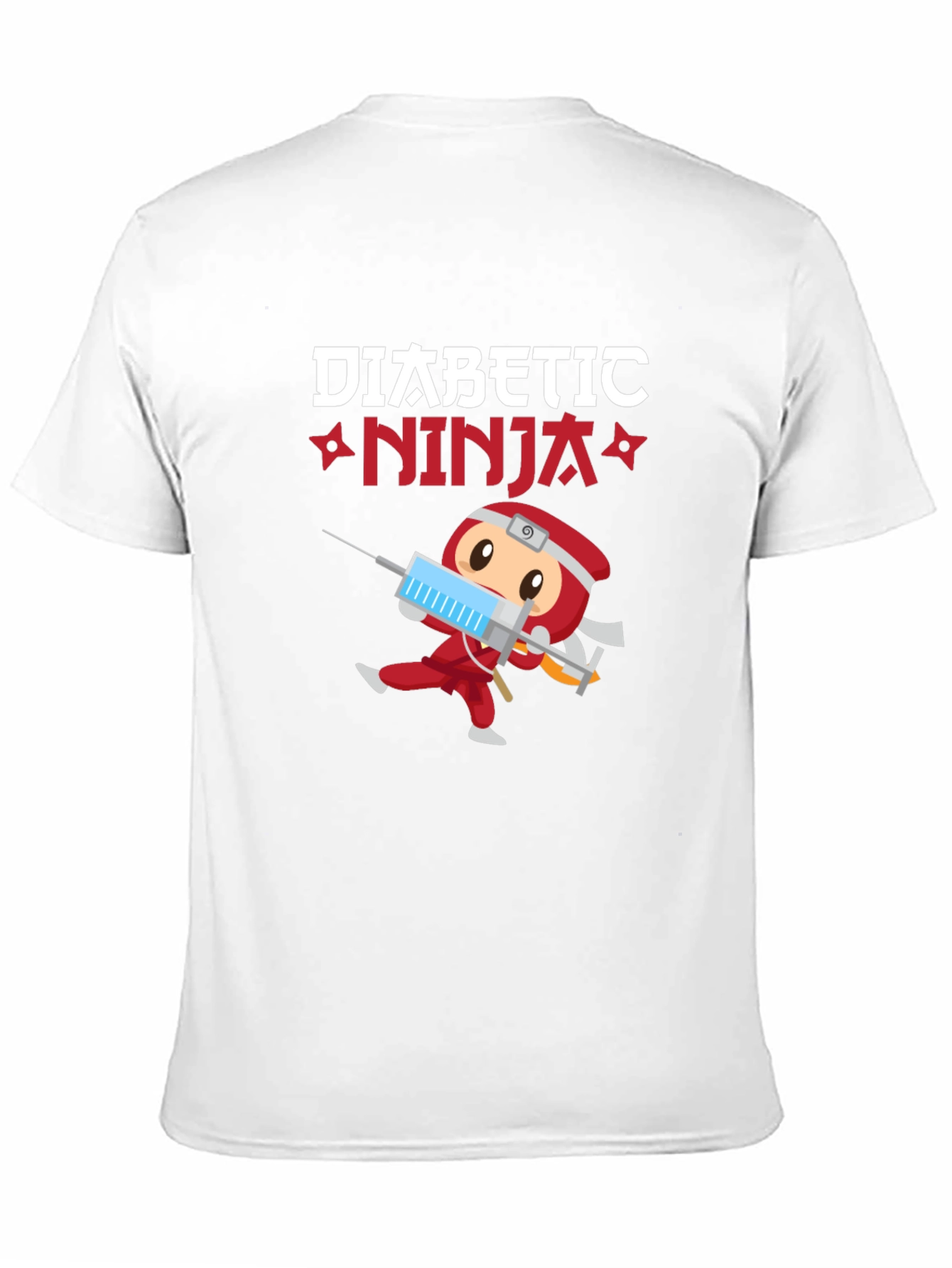 Diabetic Ninja T-Shirt - Cartoon Design
