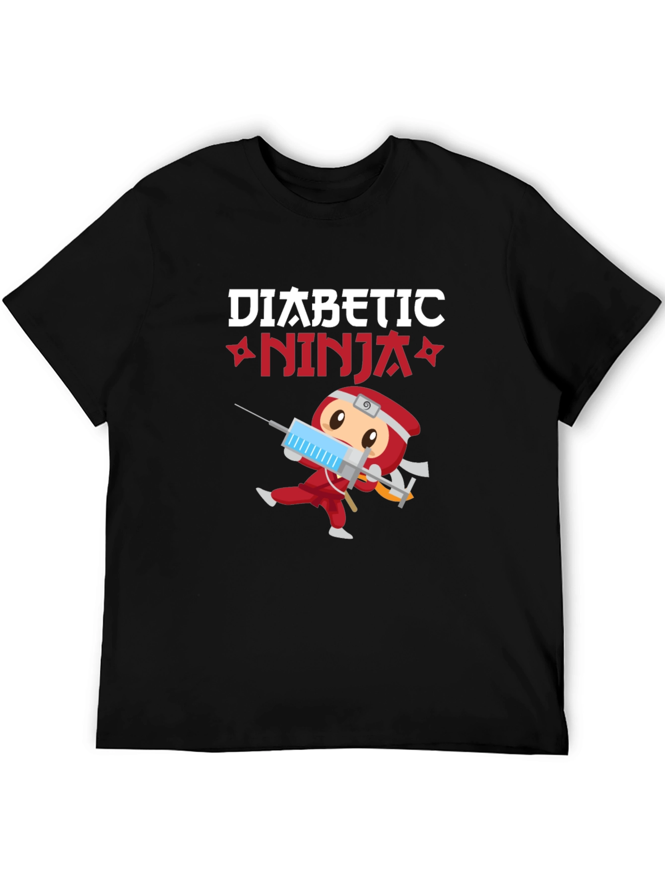 Diabetic Ninja T-Shirt - Cartoon Design