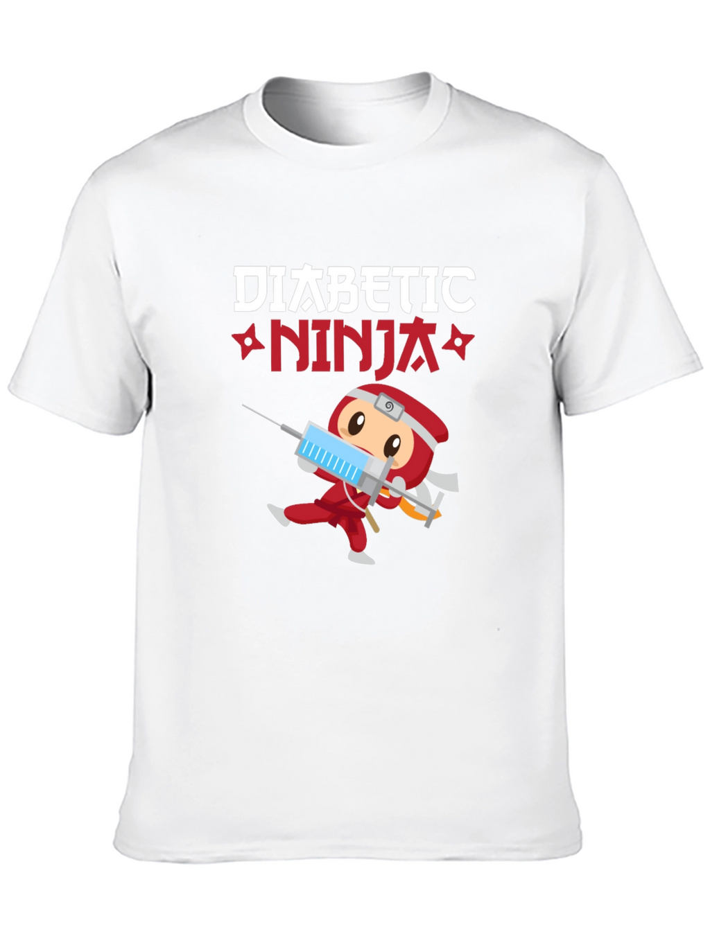Diabetic Ninja T-Shirt - Cartoon Design