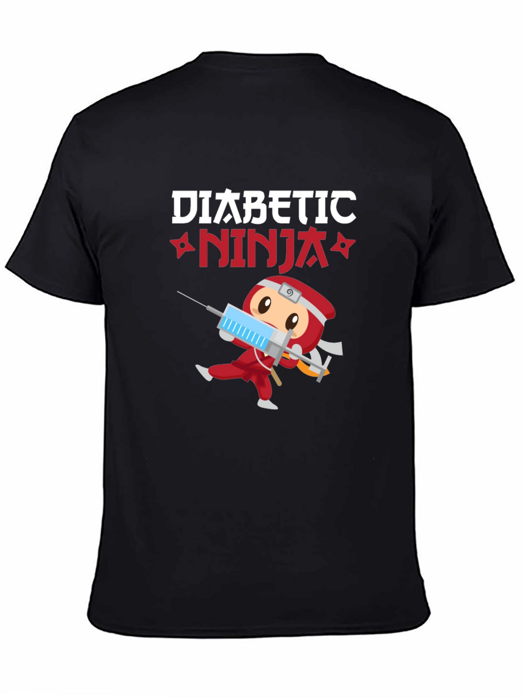 Diabetic Ninja T-Shirt - Cartoon Design