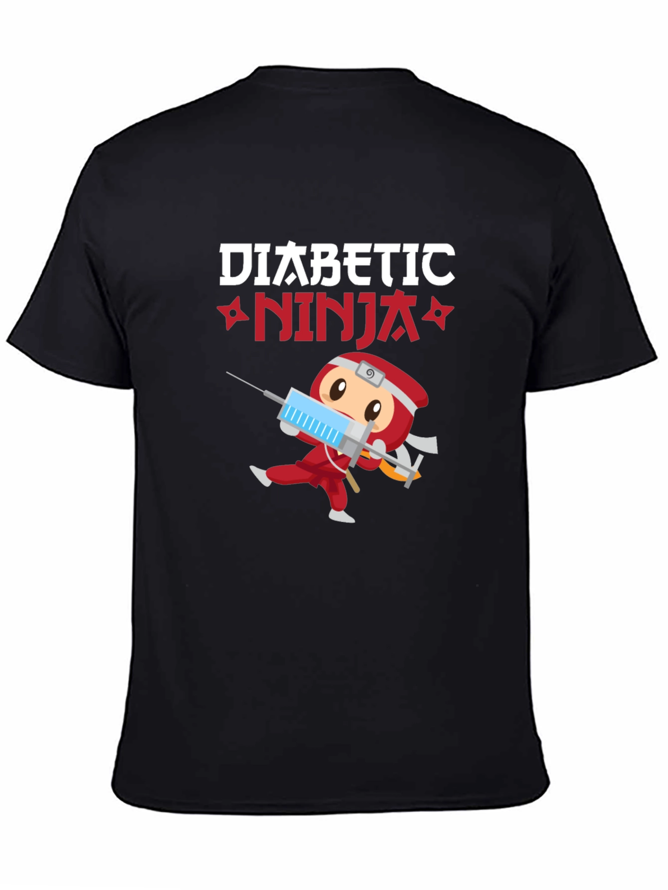 Diabetic Ninja T-Shirt - Cartoon Design
