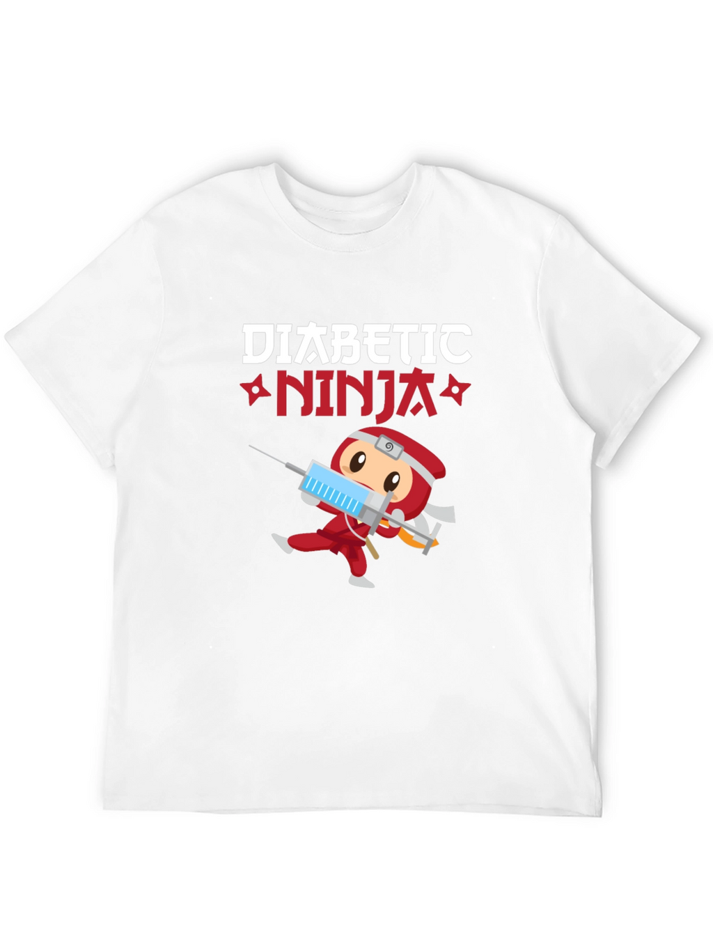 Diabetic Ninja T-Shirt - Cartoon Design