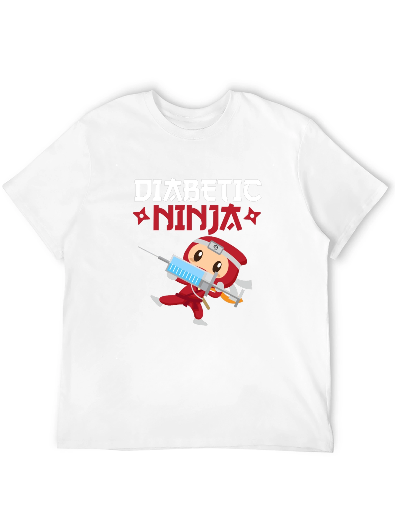 Diabetic Ninja T-Shirt - Cartoon Design
