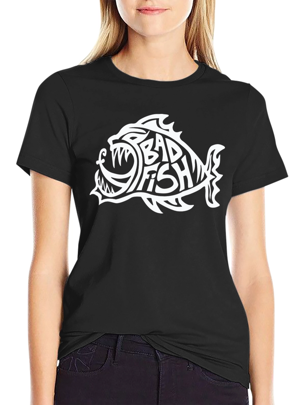 Bad Fish Graphic Tee - Edgy Style