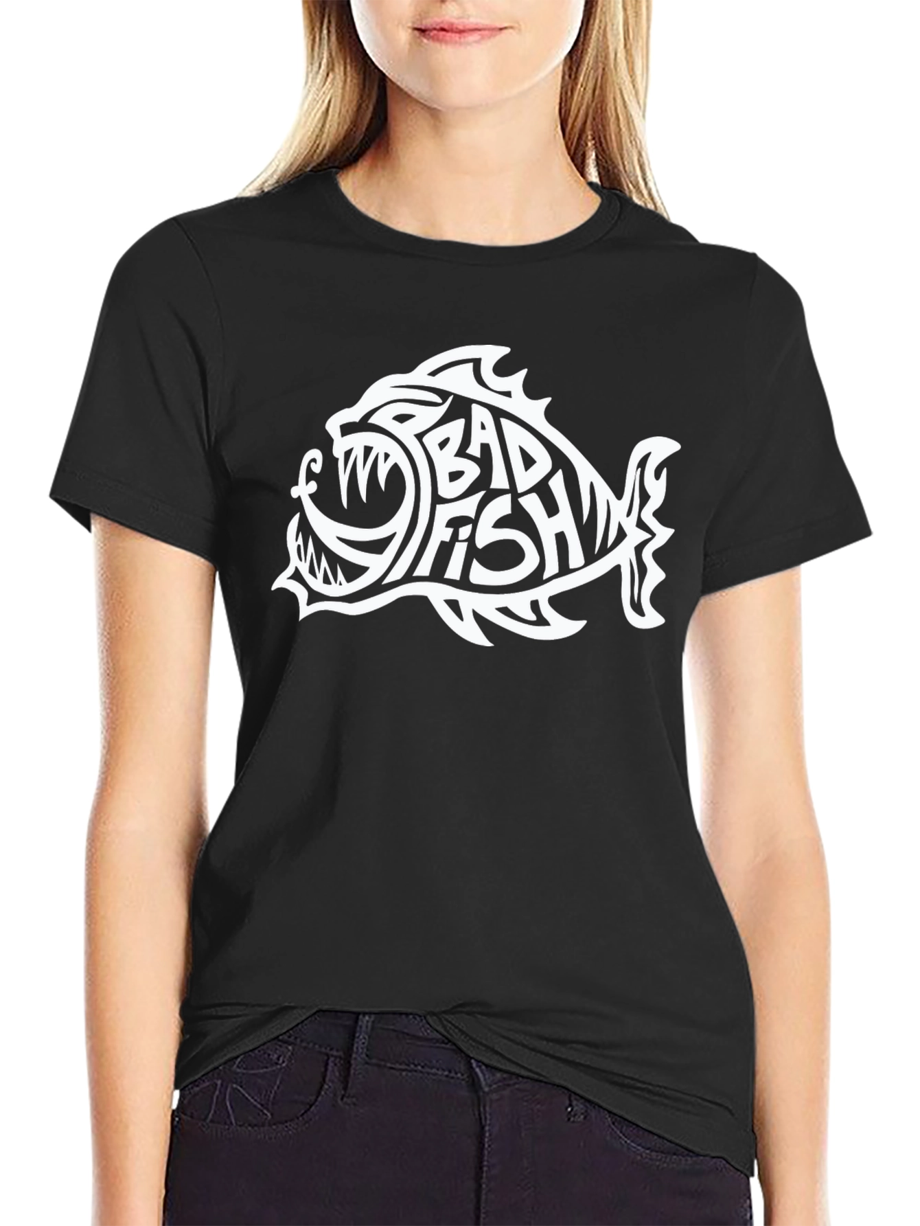 Bad Fish Graphic Tee - Edgy Style