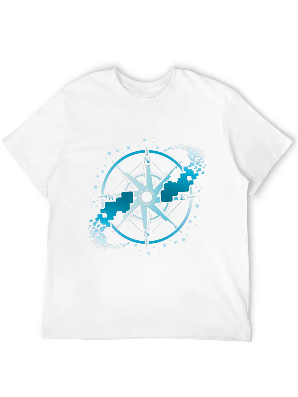 Compass Graphic Tee - Black Crew Neck