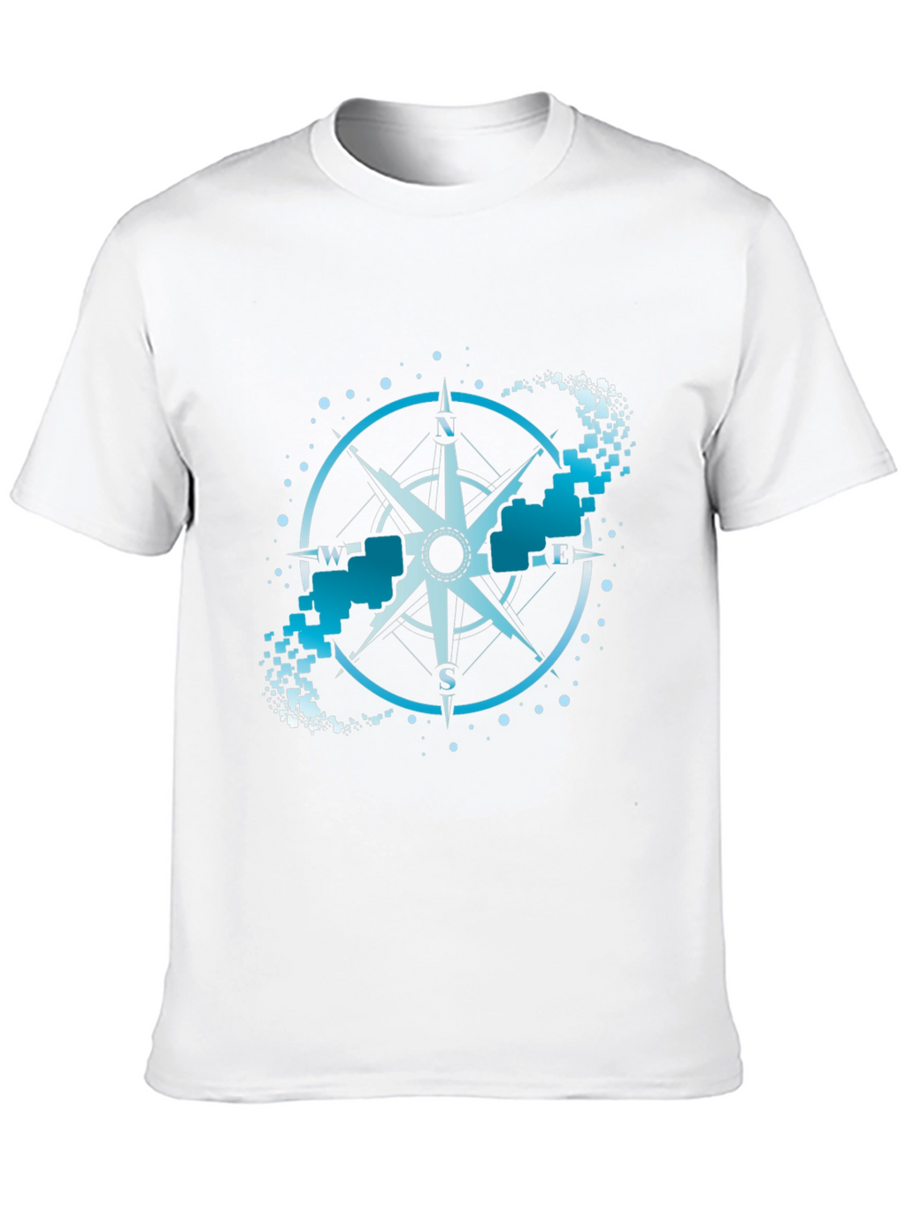 Compass Graphic Tee - Black Crew Neck