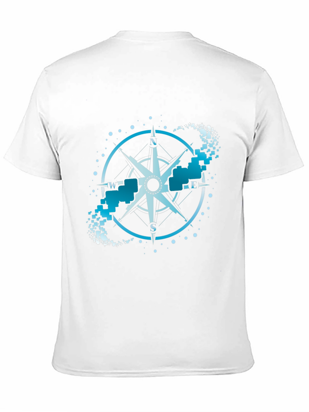 Compass Graphic Tee - Black Crew Neck