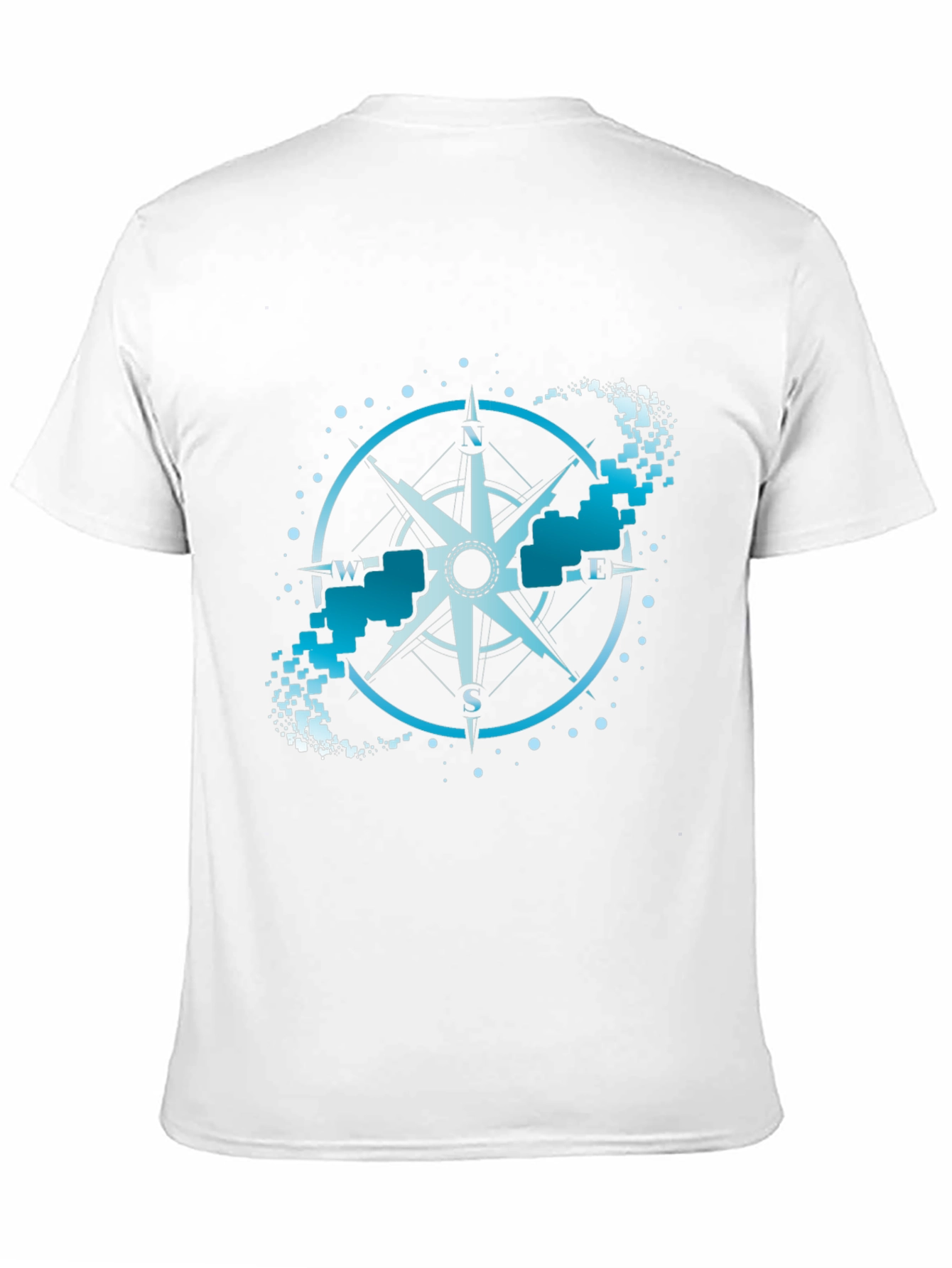 Compass Graphic Tee - Black Crew Neck