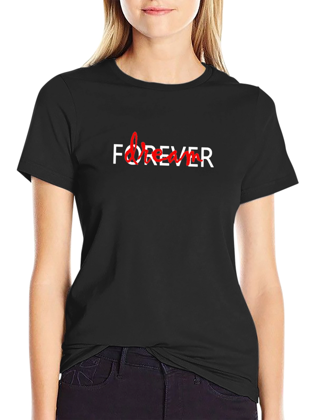 Forever Dream Black Graphic Tee