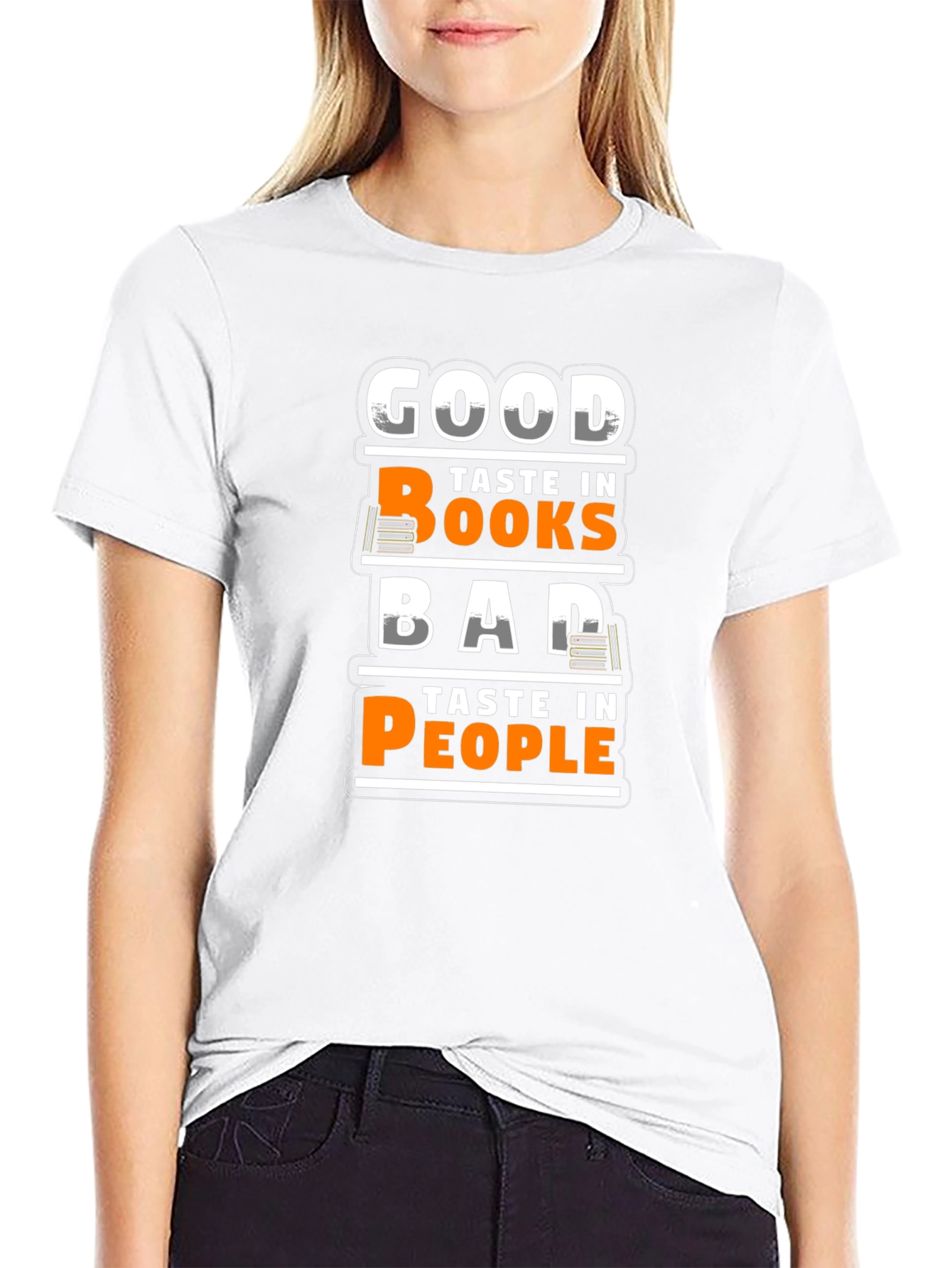 Good Taste Books Bad Taste People Graphic T-Shirt