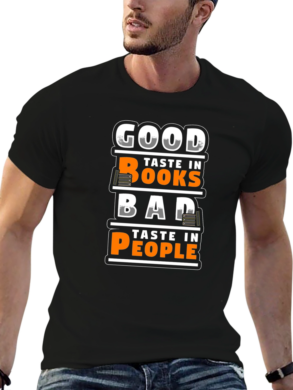 Good Taste Books Bad Taste People Graphic T-Shirt
