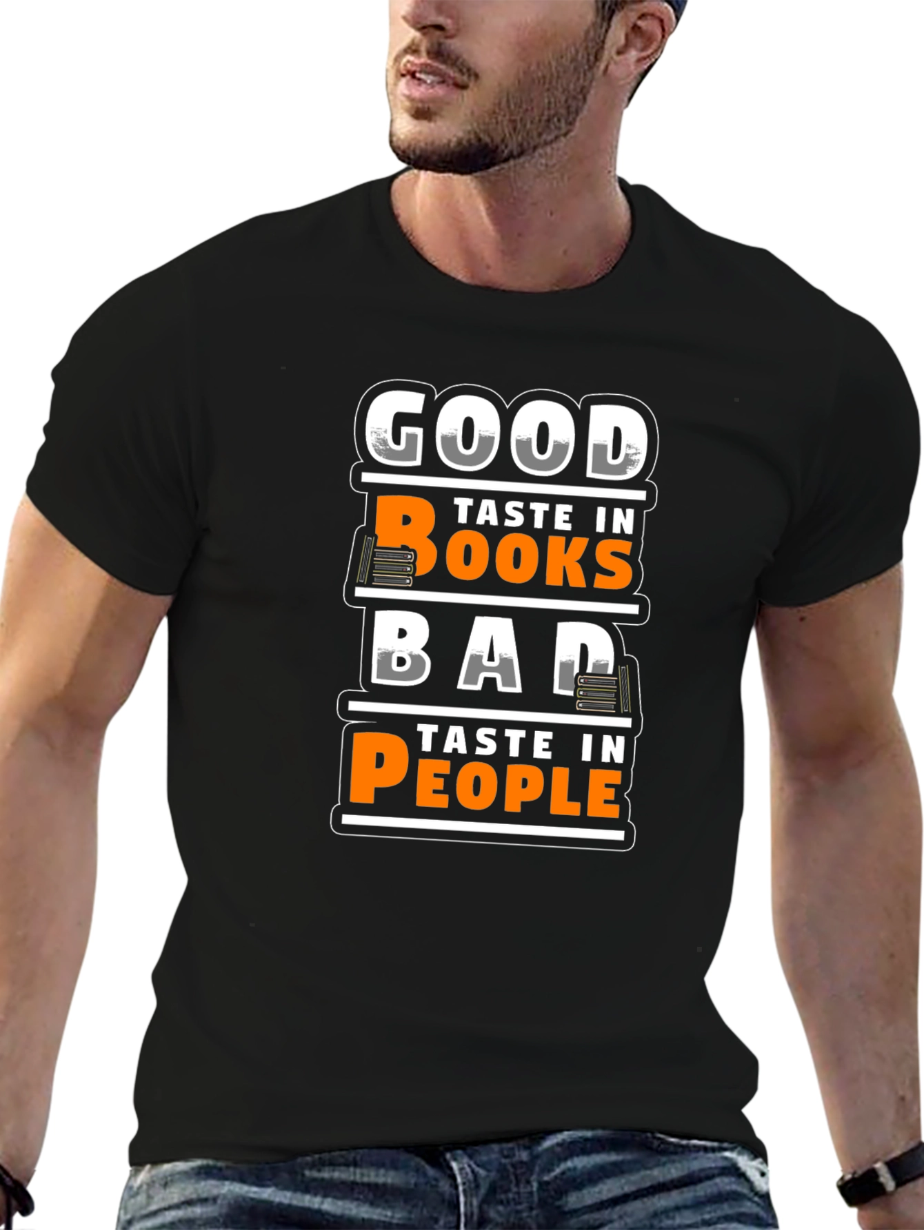 Good Taste Books Bad Taste People Graphic T-Shirt