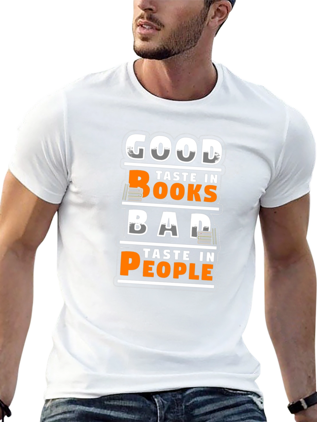 Good Taste Books Bad Taste People Graphic T-Shirt