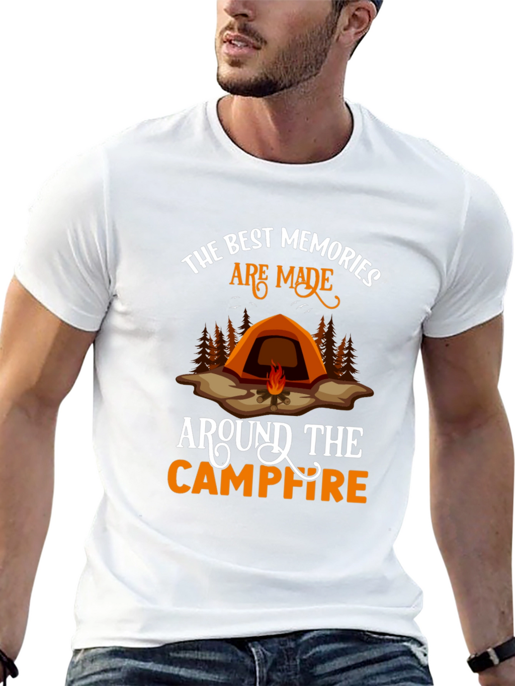 Camping Memories Graphic Tee - Campfire Shirt