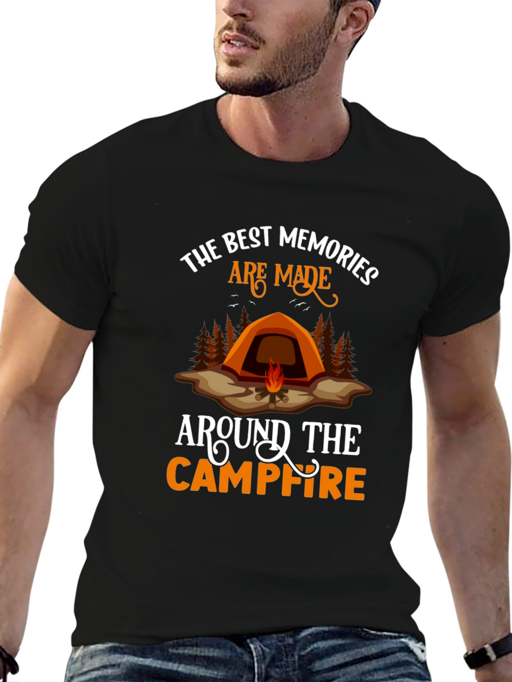 Camping Memories Graphic Tee - Campfire Shirt