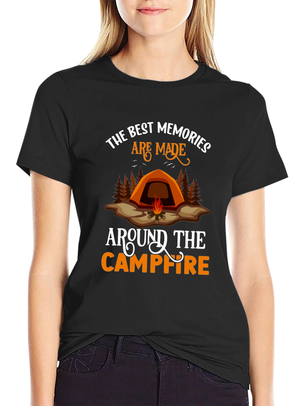 Camping Memories Graphic Tee - Campfire Shirt