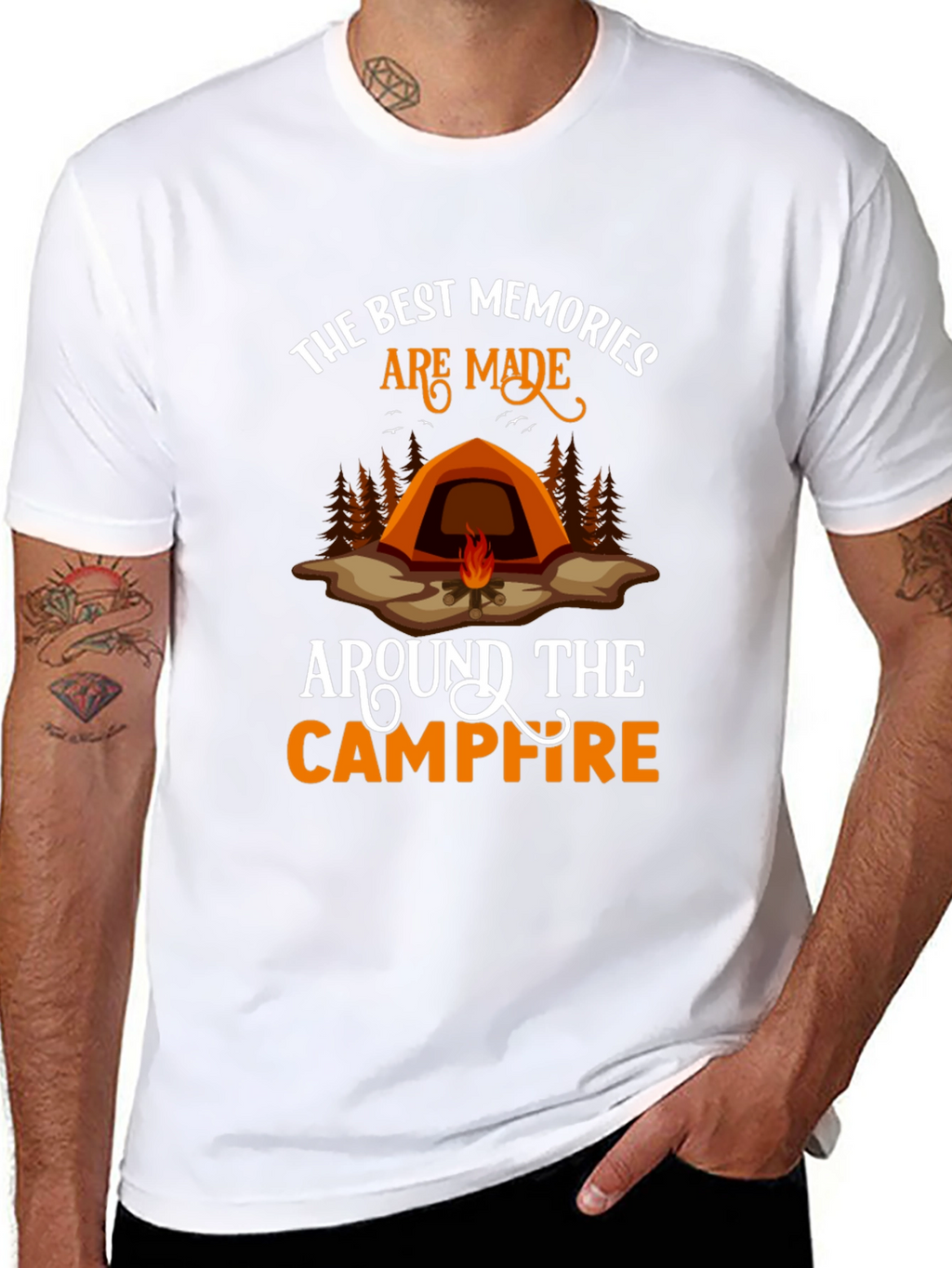 Camping Memories Graphic Tee - Campfire Shirt