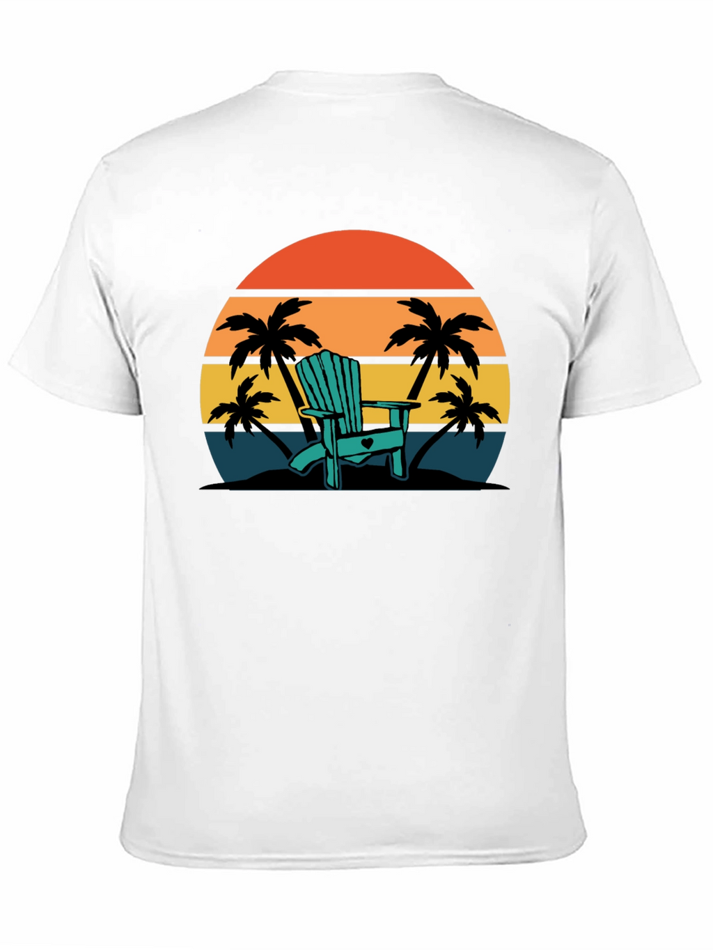Relaxing Beach Chair Sunset T-Shirt