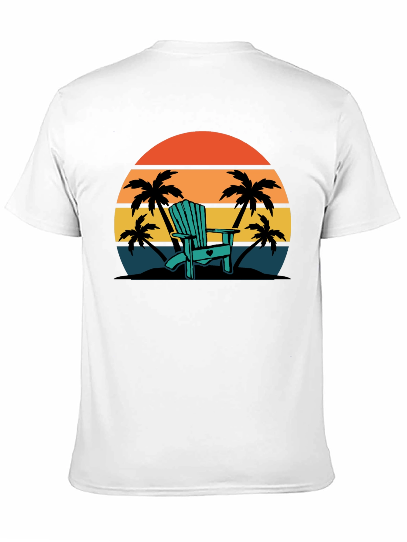 Relaxing Beach Chair Sunset T-Shirt