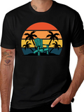 Relaxing Beach Chair Sunset T-Shirt