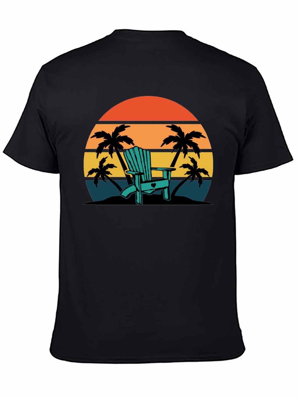 Relaxing Beach Chair Sunset T-Shirt