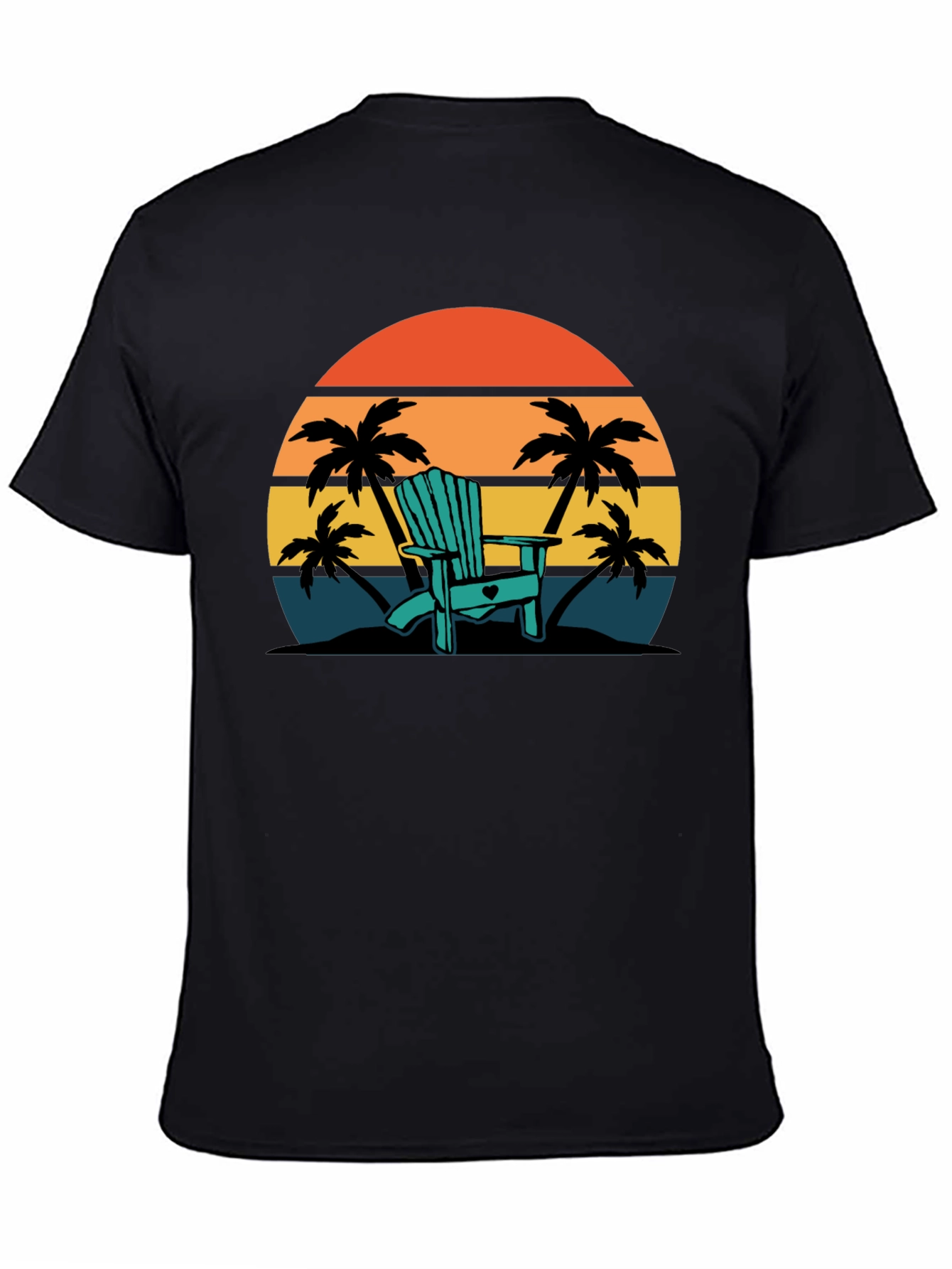 Relaxing Beach Chair Sunset T-Shirt