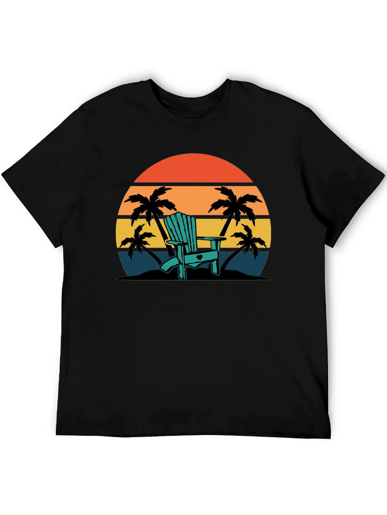 Relaxing Beach Chair Sunset T-Shirt