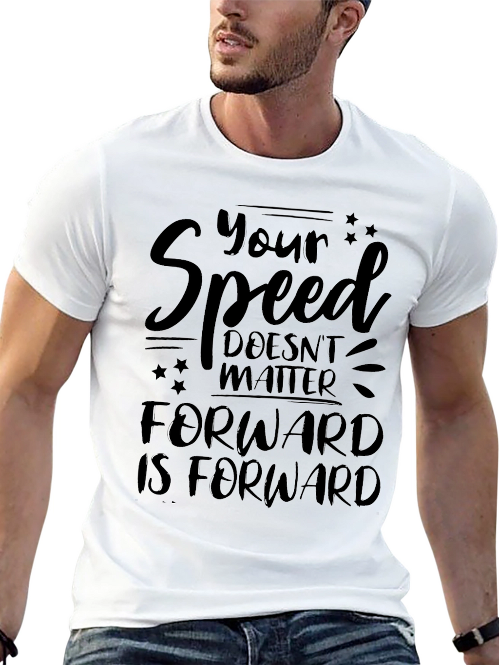 Motivational Your Speed Graphic Tee