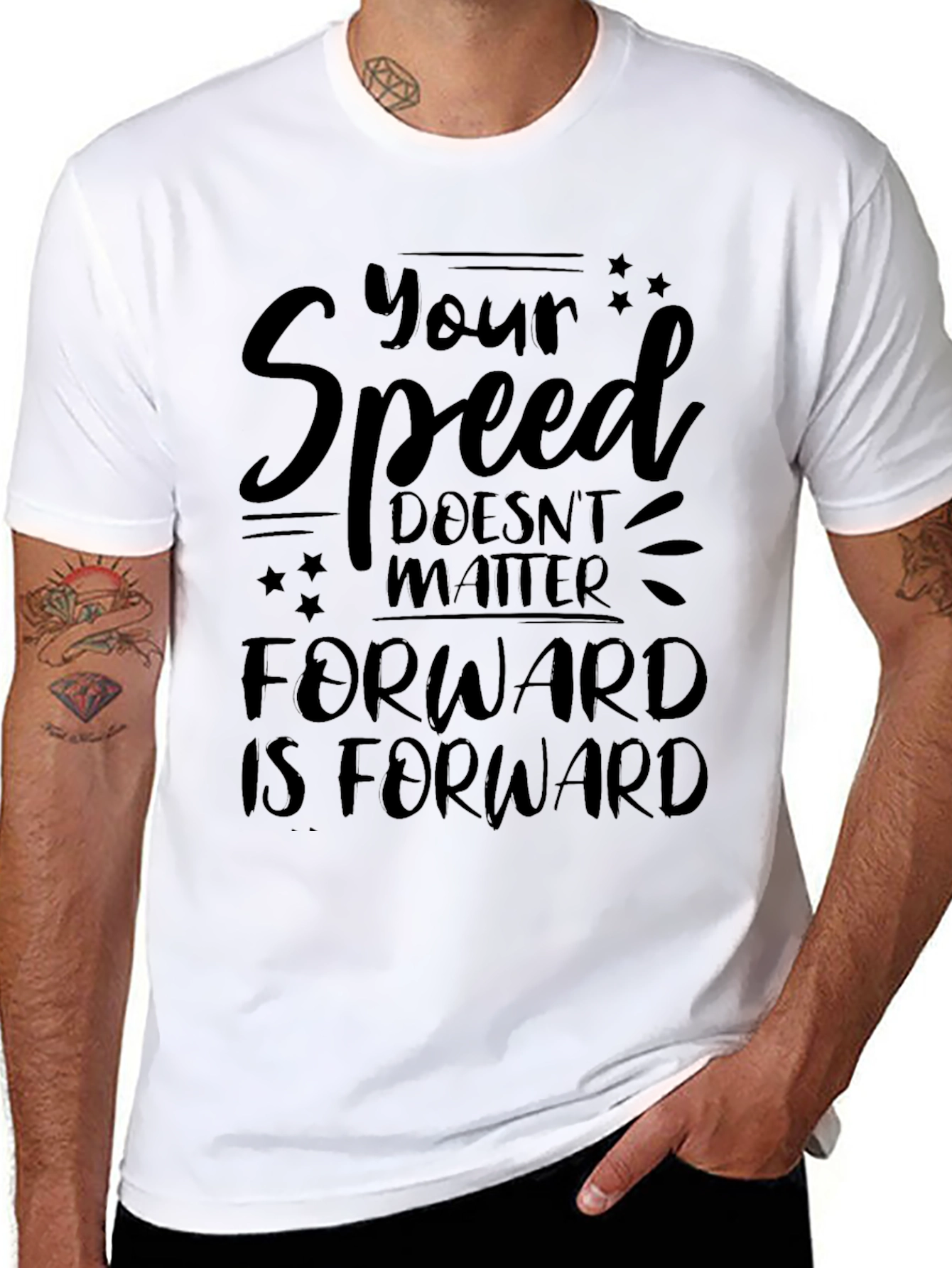 Motivational Your Speed Graphic Tee
