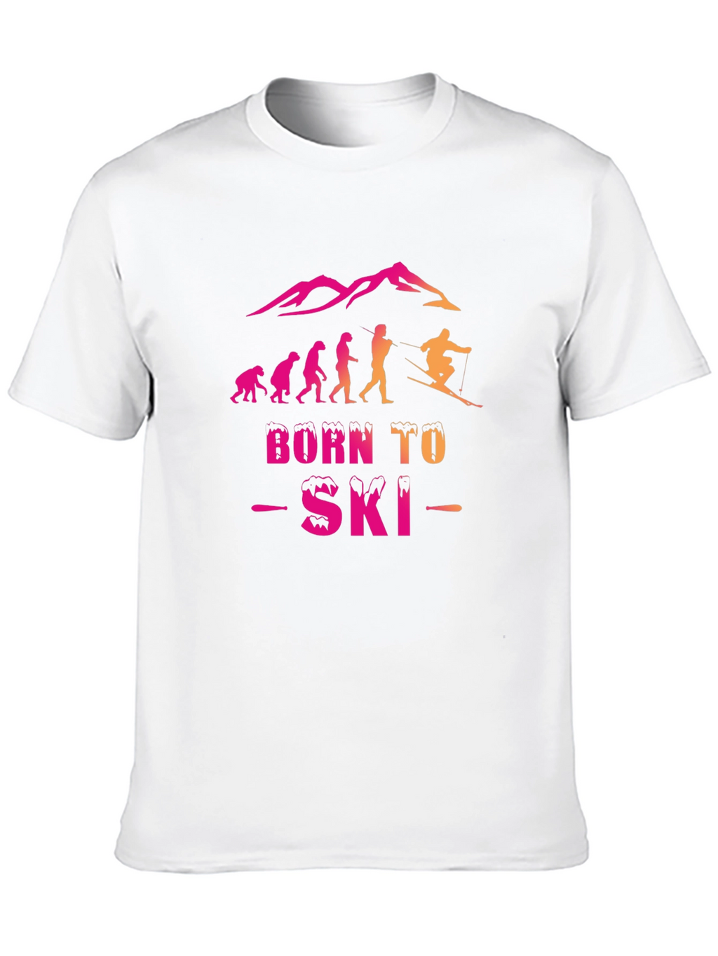 Born to Ski Evolution Graphic Tee