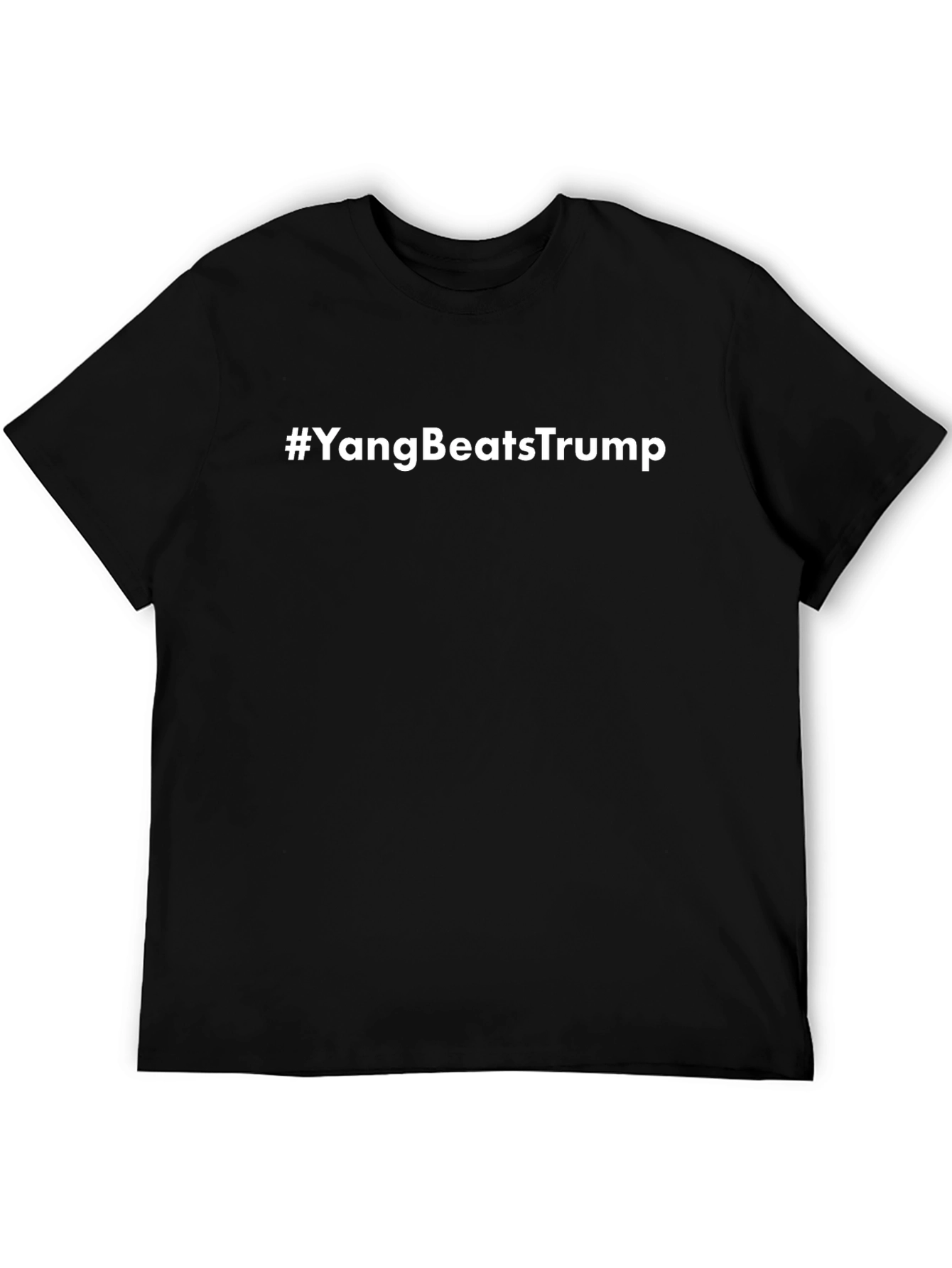 Yang Beats Trump Graphic Tee - Premium Black T-Shirt