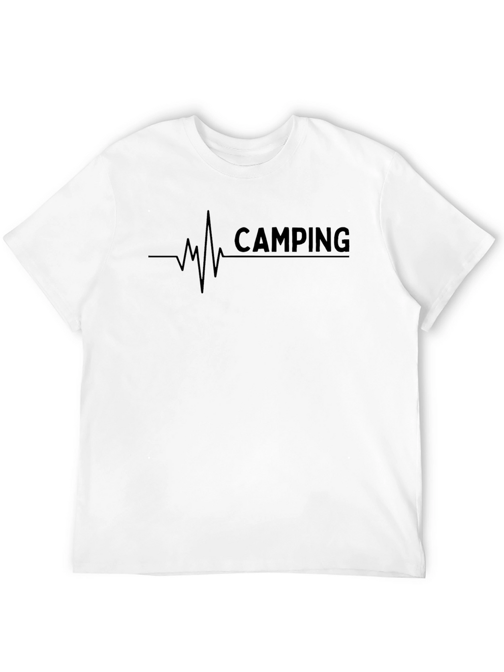 Camping Heartbeat Graphic T-Shirt