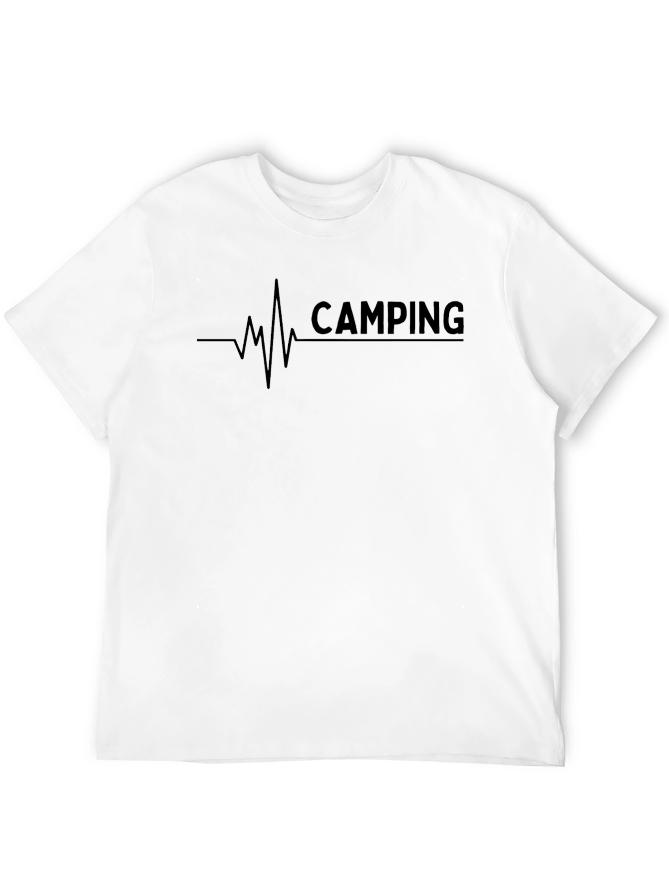 Camping Heartbeat Graphic T-Shirt