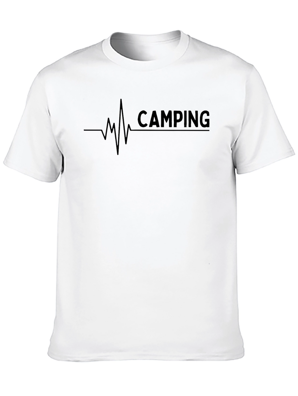 Camping Heartbeat Graphic T-Shirt