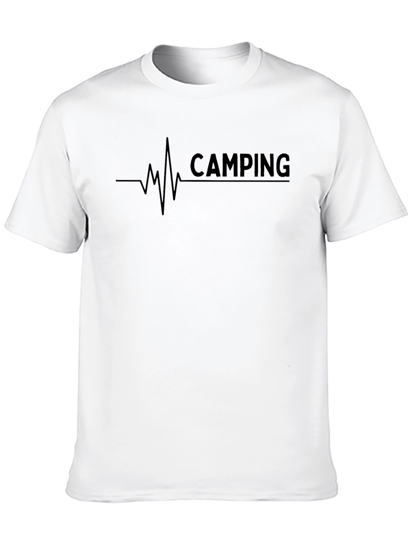 Camping Heartbeat Graphic T-Shirt