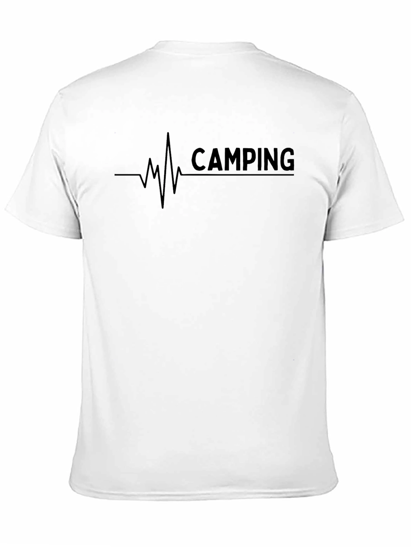 Camping Heartbeat Graphic T-Shirt