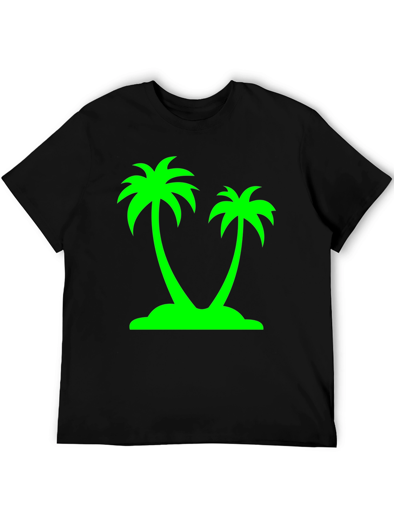 Tropical Palm Tree Graphic Tee - Island Vibes