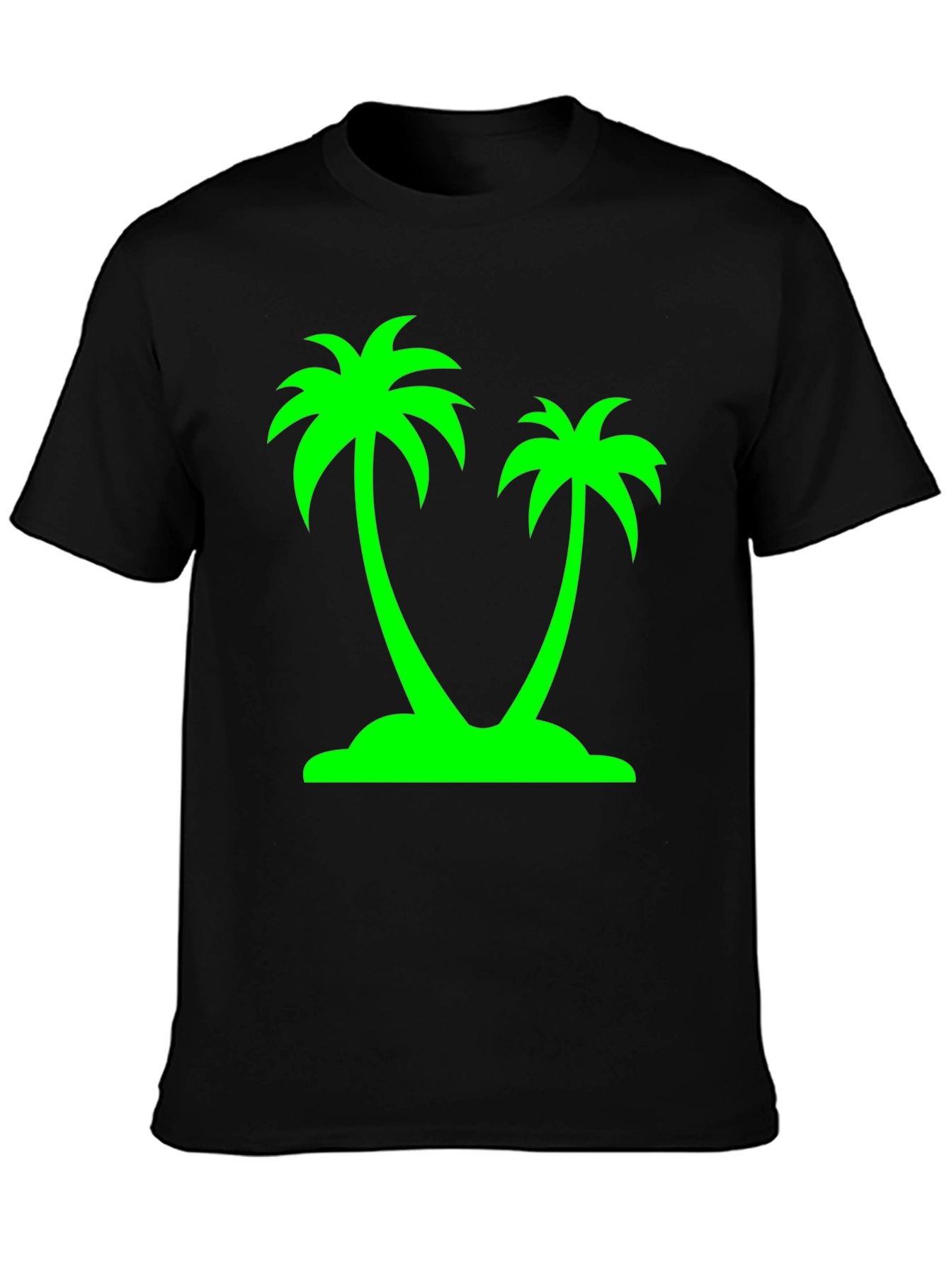 Tropical Palm Tree Graphic Tee - Island Vibes