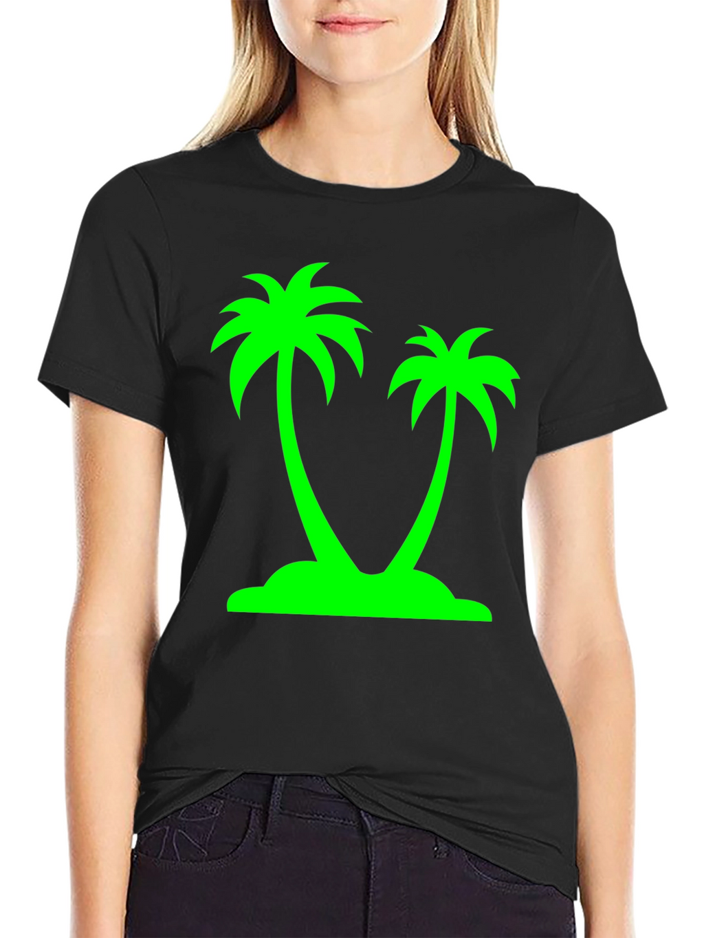 Tropical Palm Tree Graphic Tee - Island Vibes